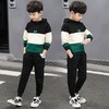 P-童装2020新款男童双面绒两件套装儿童韩版连帽加绒卫衣【童装】童装】 商品缩略图3