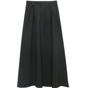 显瘦洋气中长款高腰A字裙 气质半身裙秋冬女遮胯裙子