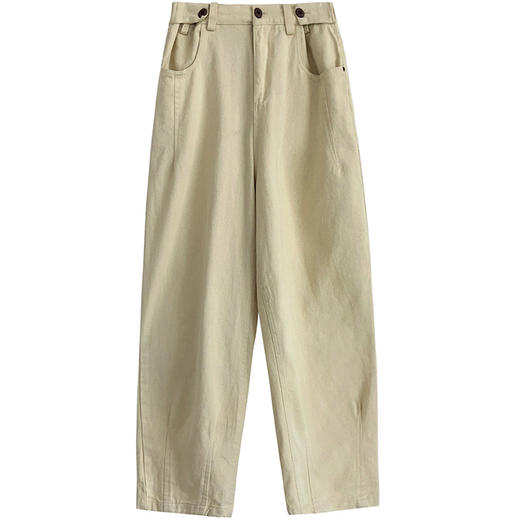 宽松九分哈伦裤 高腰女牛仔裤子 商品图0