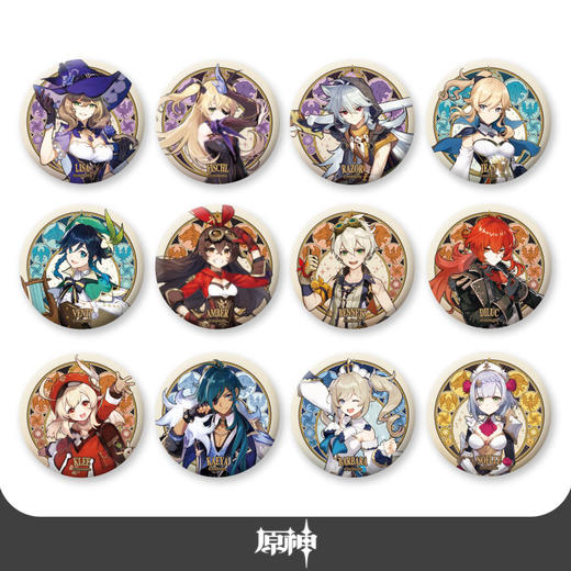 原神 主题系列人物 马口铁徽章 商品图0