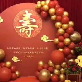 《寿比南山》寿宴布置