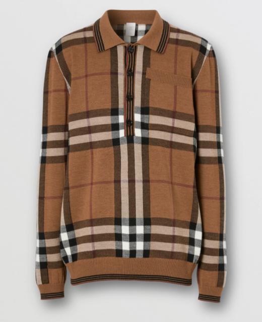 2021底-7折 不退换 THS- 9.27-限时 横扫级尖货 元汁伦敦kingdom 致敬复古格纹走秀/重磅羊毛POLO AM994 商品图9