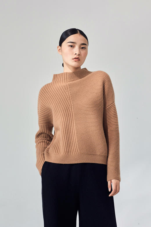 sandriver秋冬小立领塌肩女套衫sjf18w262n