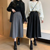显瘦洋气中长款高腰A字裙 气质半身裙秋冬女遮胯裙子 商品缩略图1
