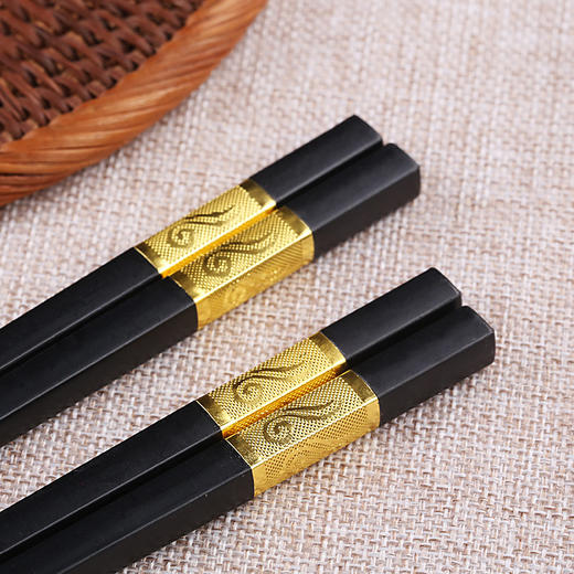 马卡龙10双 无漆无蜡不发霉高强度耐磨合金筷子 商品图2