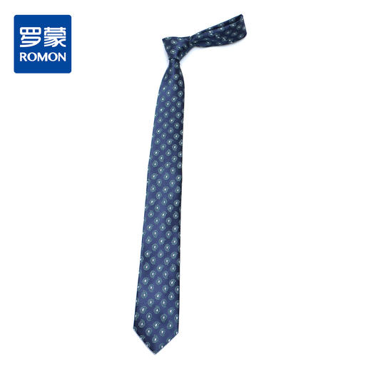 【礼盒装】罗蒙领带韩版窄款波点提花手打领带时尚印花领带 商品图6
