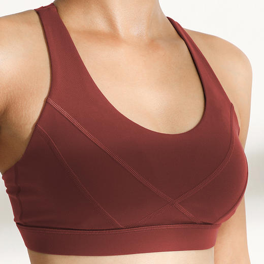 gembra30铁锈红中度支撑运动文胸适合bc罩杯newaurah面料