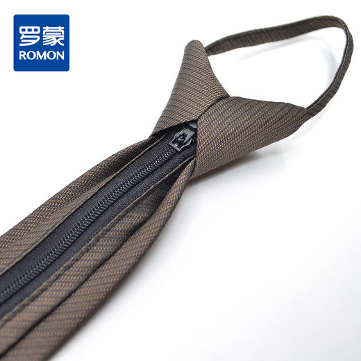【盒装免打结拉链领带】罗蒙领带男正装休闲上班结婚懒人领带 商品图6