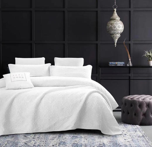 【床盖】纯棉床盖被单床单床罩榻榻米全棉三件套床裙TLCG塔罗 商品图0