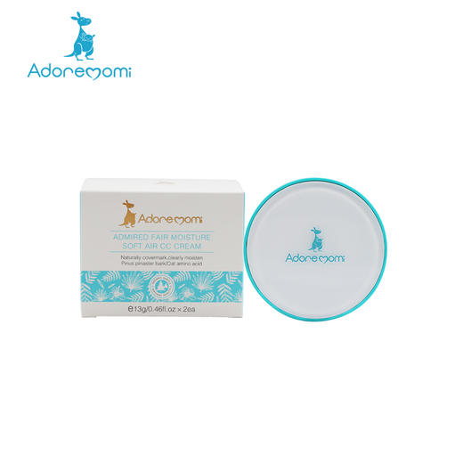 澳大利亚Adore momi/爱迪妈咪 倾慕皙润柔护气垫CC面霜13g*2盒 商品图0