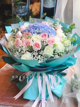 【幸福快乐围绕着你】绣球款时尚海派大花束