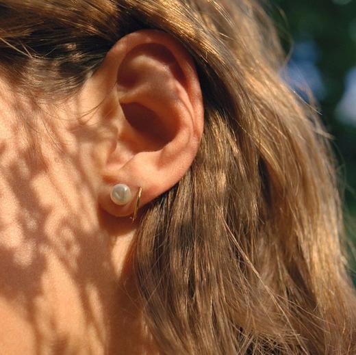 北京仓｜MARIA BLACK-BAROQUE TWIRL-巴洛克珍珠 漩涡耳环（单只）［丹麦设计师］ 商品图0