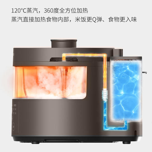 九阳（509351
）蒸汽饭煲F30S-S360 健康蒸汽烹饪 低糖饭功能 多功能蒸 商品图4