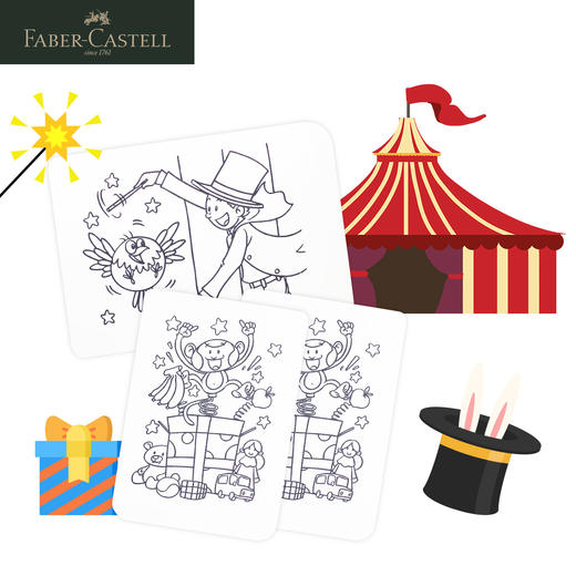 德国辉柏嘉 红系列 魔术可拼水彩笔创作套装 商品图2