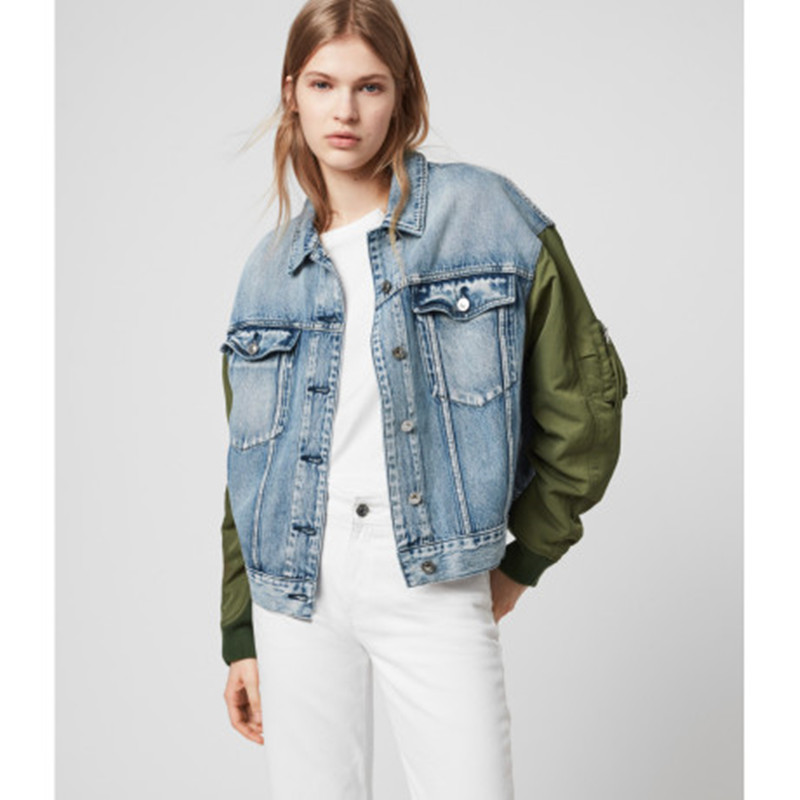 ALLSAINTS FRANKIE DENIM BOMBER 女士外套JPY带授权招加盟代理