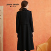 皮尔卡丹女装大衣黑色西服领长款通勤保暖羊毛呢外套P0410CL01N0
 商品缩略图2