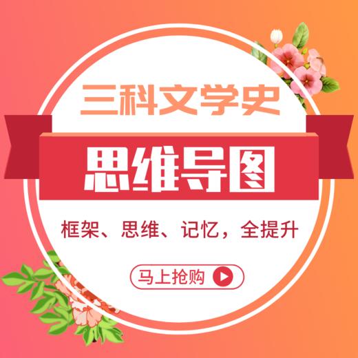 2027版文学考研古代、现当代、外国三科文学史思维导图 商品图0