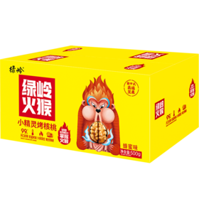 绿岭 火猴 小精灵烤核桃 蜂蜜味 500g/箱