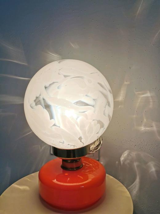 意大利1960s台灯 MURANO橘色 亮灯后绝美 商品图4