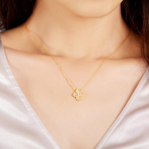 「 如意 」淡粉色母贝项链 商品图3