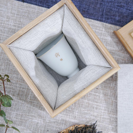 景德镇全手工白瓷品茗杯（玉兰杯）定制 商品图4