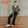 韩都衣舍2021韩版女装春装新款宽松显瘦阔腿裤拖地休闲裤RJ6111煦 商品缩略图2