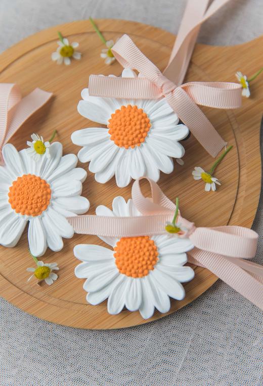 小雏菊石膏香薰车挂 商品图0