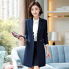 XZ-1866-UY韩版修身时尚秋冬风衣加长款大衣 商品缩略图1