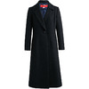 皮尔卡丹女装大衣黑色西服领长款通勤保暖羊毛呢外套P0410CL01N0
 商品缩略图4