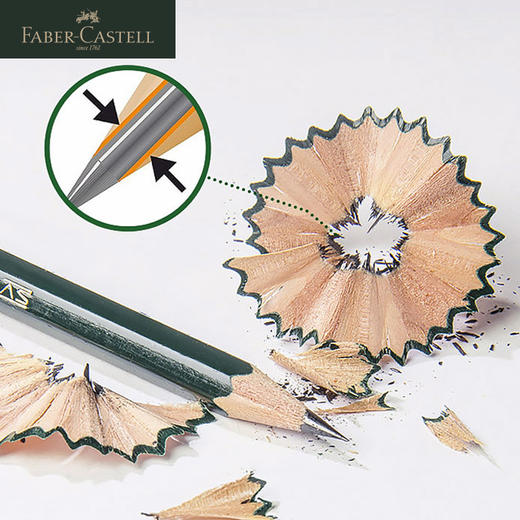 德国辉柏嘉 绿系列“Castell 9000”1171素描铅笔 12支盒装 商品图3