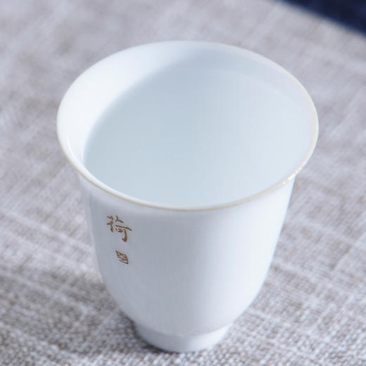 景德镇全手工白瓷品茗杯（玉兰杯）定制 商品图1