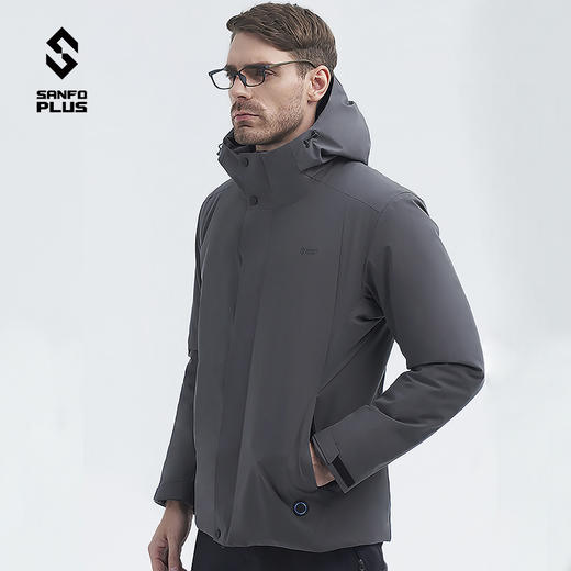 SANFO PLUS 阿波罗智能控温男士发热棉服 SJM-20126 商品图2