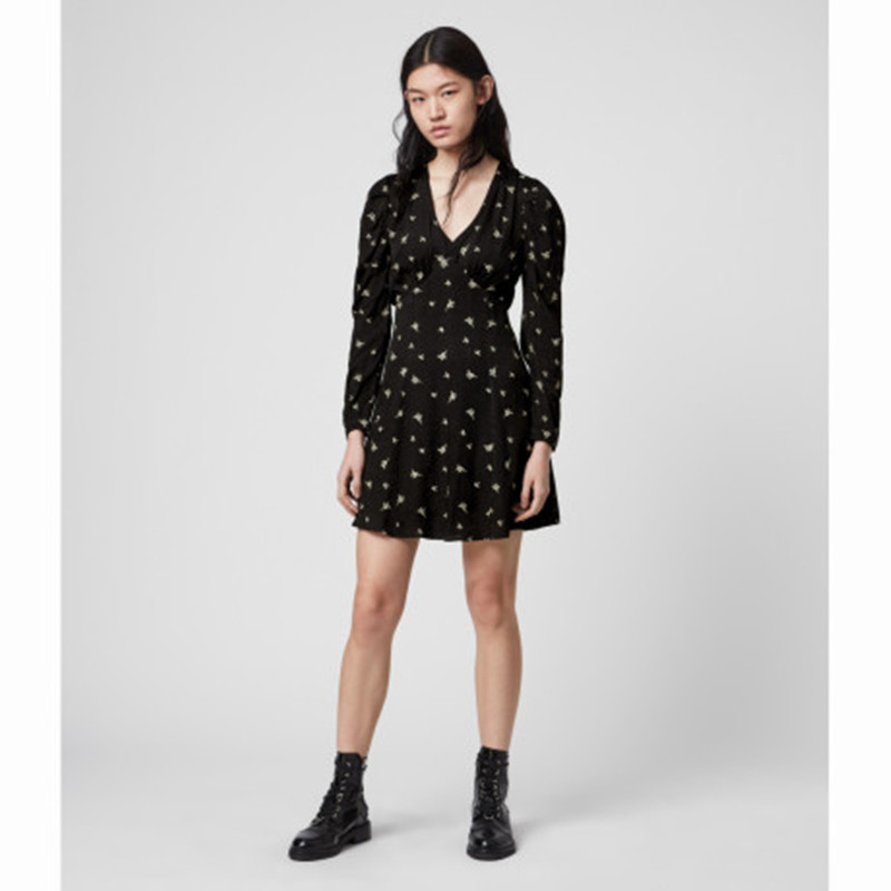 ALLSAINTS ROSI BAMBOO DRESS 连衣裙JPY带授权招加盟代理