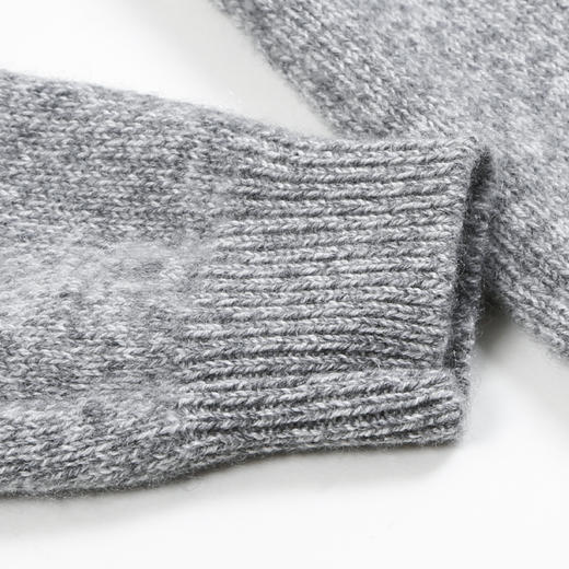 METTE羊绒世家童装100%山羊绒衫中大童中性高领混色绞花内搭毛衣 商品图4