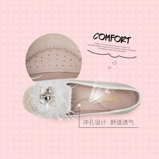 商场同款 | safiya 索菲娅春季毛毛渔夫鞋2019春SF93111093 商品图6