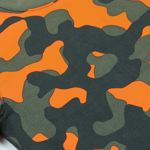 METTE童装男宝加绒迷彩卫衣2020秋冬新品圆领套头内搭保暖上衣 商品图3