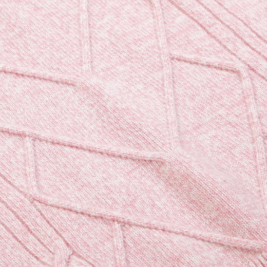 METTE羊绒世家童装100%山羊绒衫中大童中性高领混色绞花内搭毛衣 商品图5