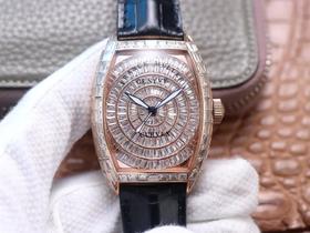 ABF法lan克穆勒，使用2824机芯。自动机械机芯，皮表带，密底，男士腕表