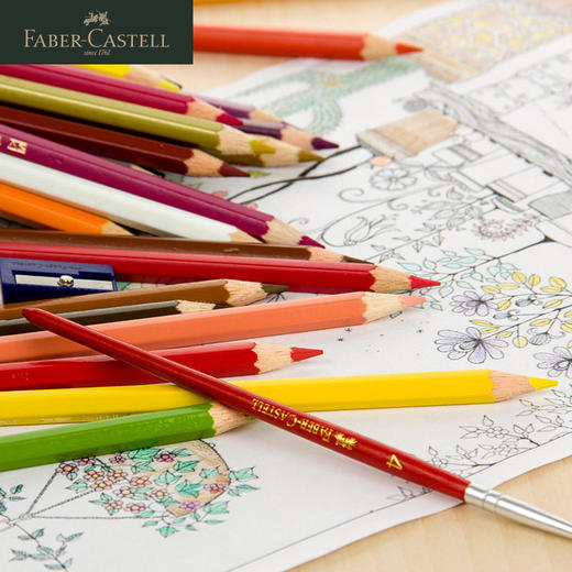 德国辉柏嘉 红系列 城堡纸盒油性彩色铅笔 36/48/72色 商品图3