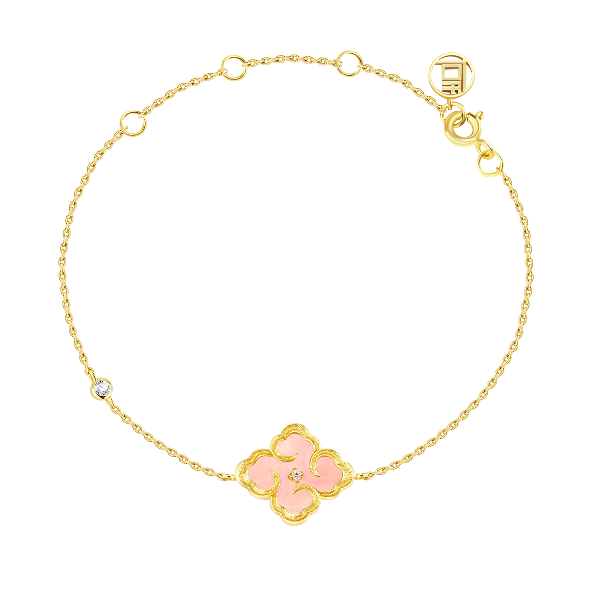 「 如意 」淡粉色母贝手链