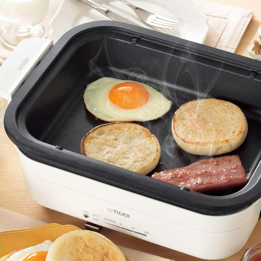 TIGER/虎牌 CRL-A30C 多功能料理锅网红电火锅烤肉机牛排煎锅家用 商品图3