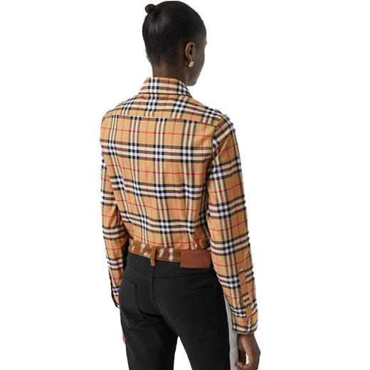 【一】BURBERRY/博柏利 新款经典款女士长袖衬衫格纹 8014010 A2219 商品图2