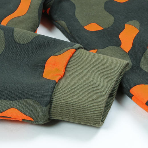 METTE童装男宝加绒迷彩卫衣2020秋冬新品圆领套头内搭保暖上衣 商品图4