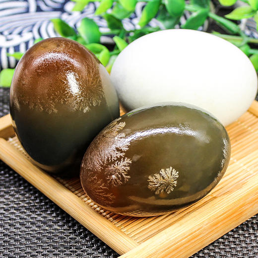 河南特产松花皮蛋20枚*60g-70g  溏心细腻口感鲜美晶莹剔透 商品图4