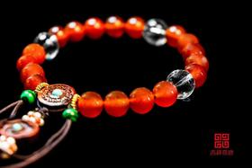 红玛瑙十八子手串