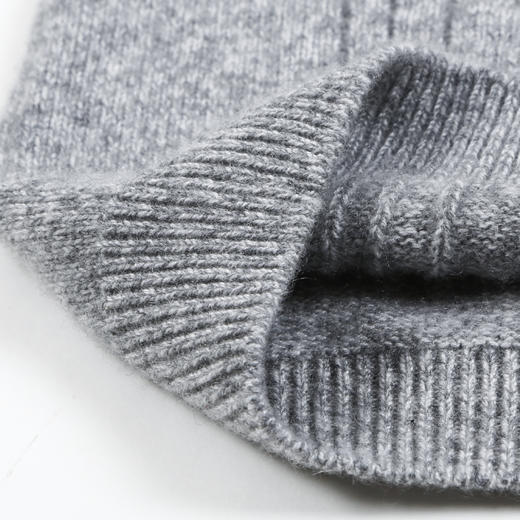 METTE羊绒世家童装100%山羊绒衫中大童中性高领混色绞花内搭毛衣 商品图6