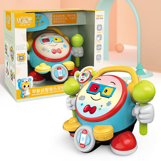 【优乐恩】早教益智音乐双锤鼓/6318Y 商品图4