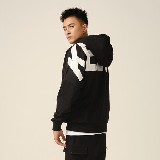 卡尔美情侣款连帽套头外套宽松版 商品图2