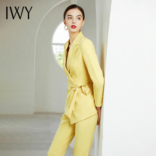 IWY/黄色长袖西装长裤套装CP9112 商品图1