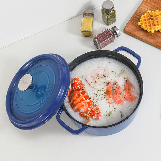 德国康巴赫珐琅锅24cm铸铁搪瓷汤锅不粘锅炖锅煲汤锅焖锅燃气炉电磁炉